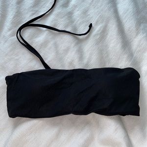 Ribbed Bandeau Bikini Top